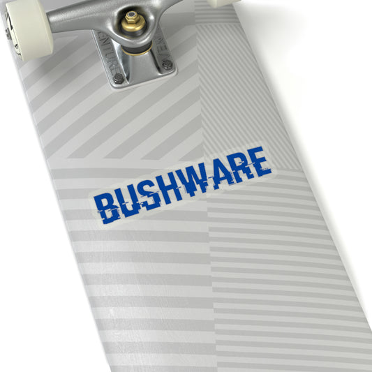 Bushware Blue Code Sticker